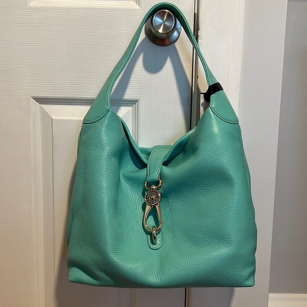 Dooney & Bourke Belvedere Logo Lock Hobo Shoulder Bag withCoin Purse.